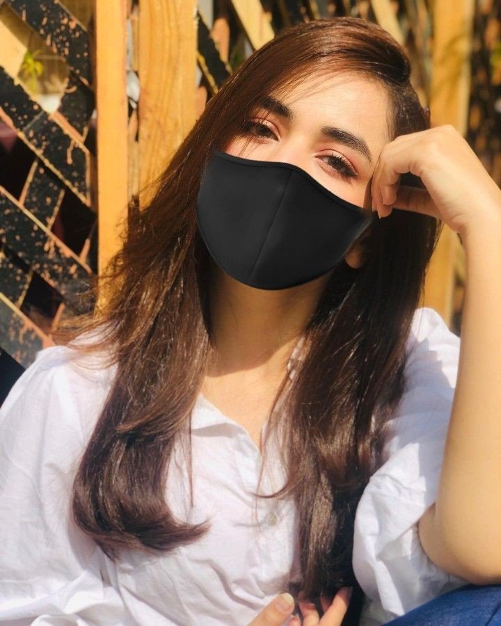 Black mask girl pic Dp Black mask girl pic Dp