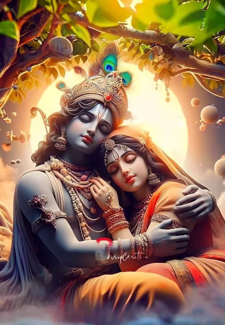 Radha Krishna love images