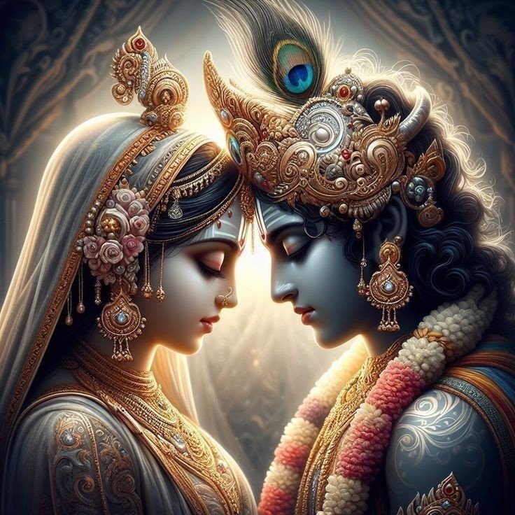 Radha Krishna love images