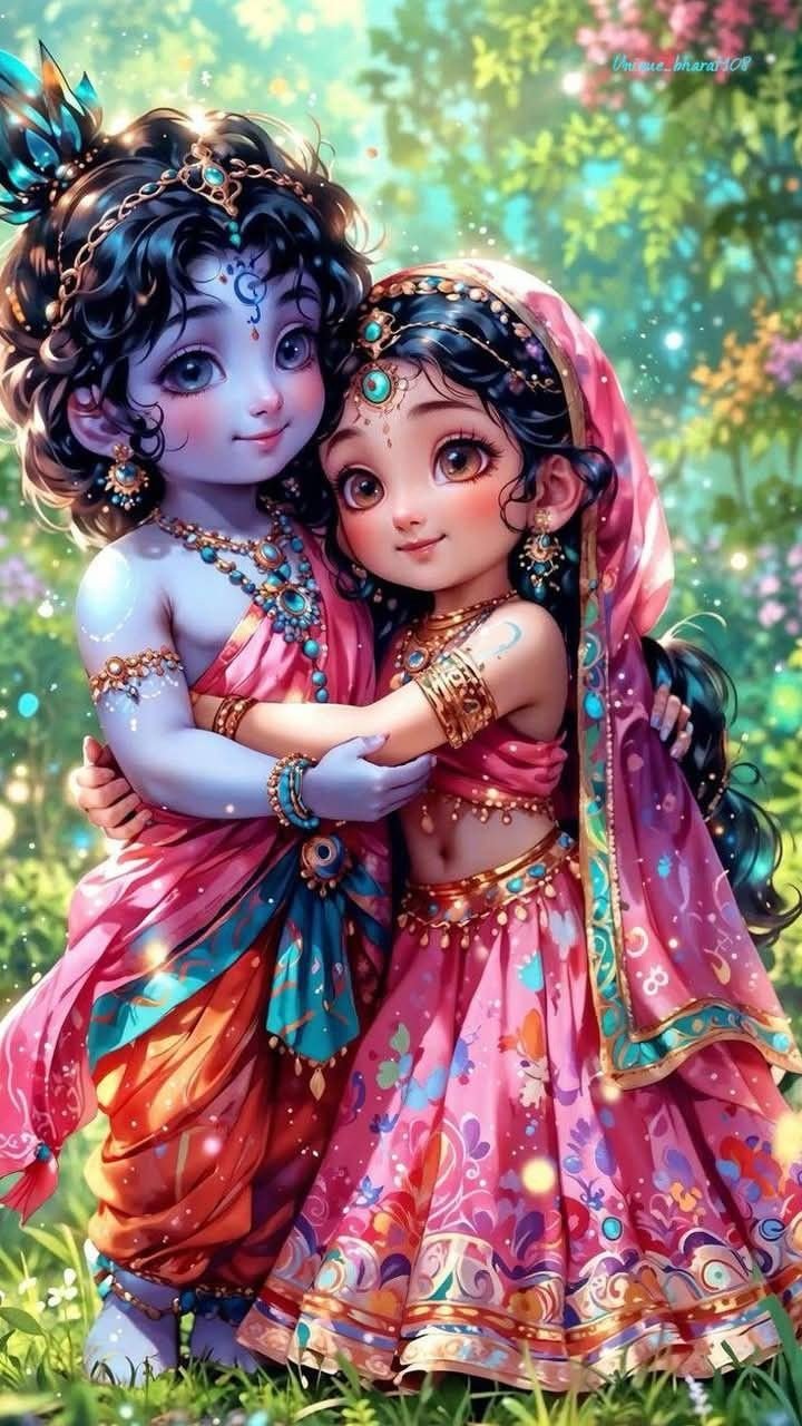 Radha Krishna love images