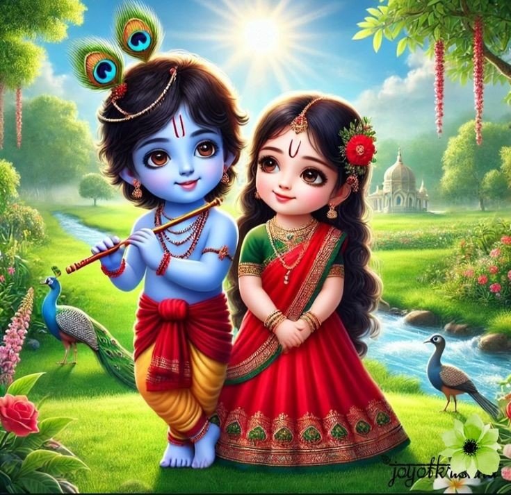 Radha Krishna love images