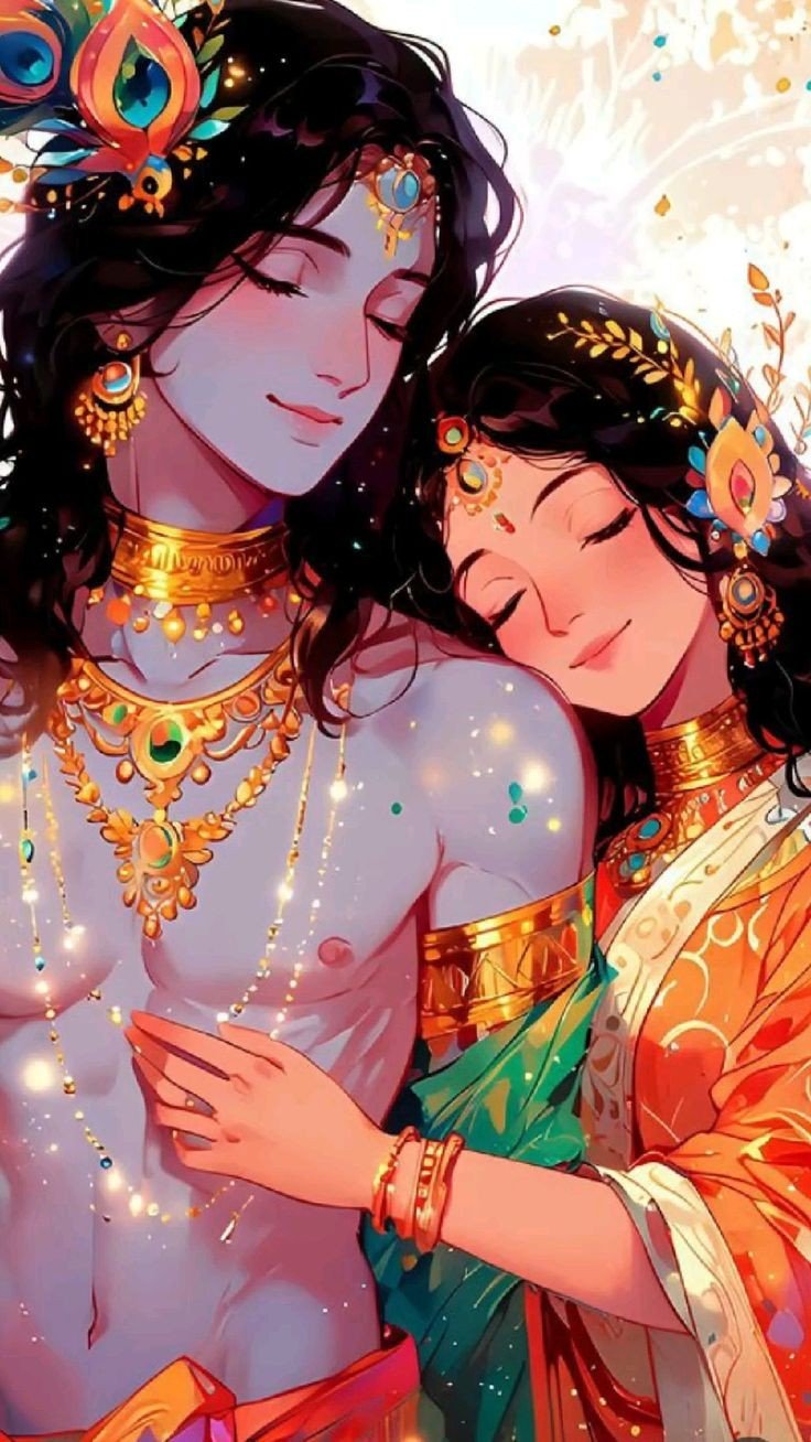 Radha Krishna love images