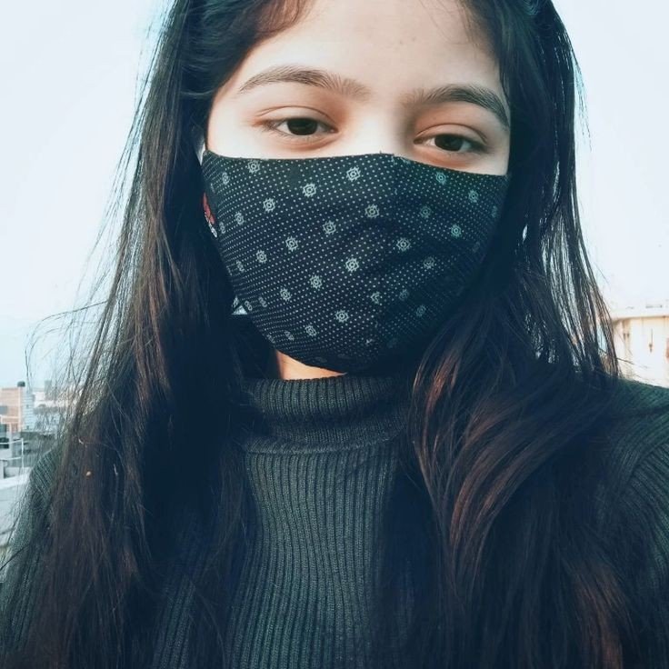 Stylish mask girl Pic