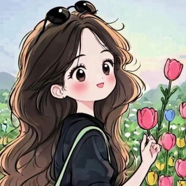 cartoon dp for girls