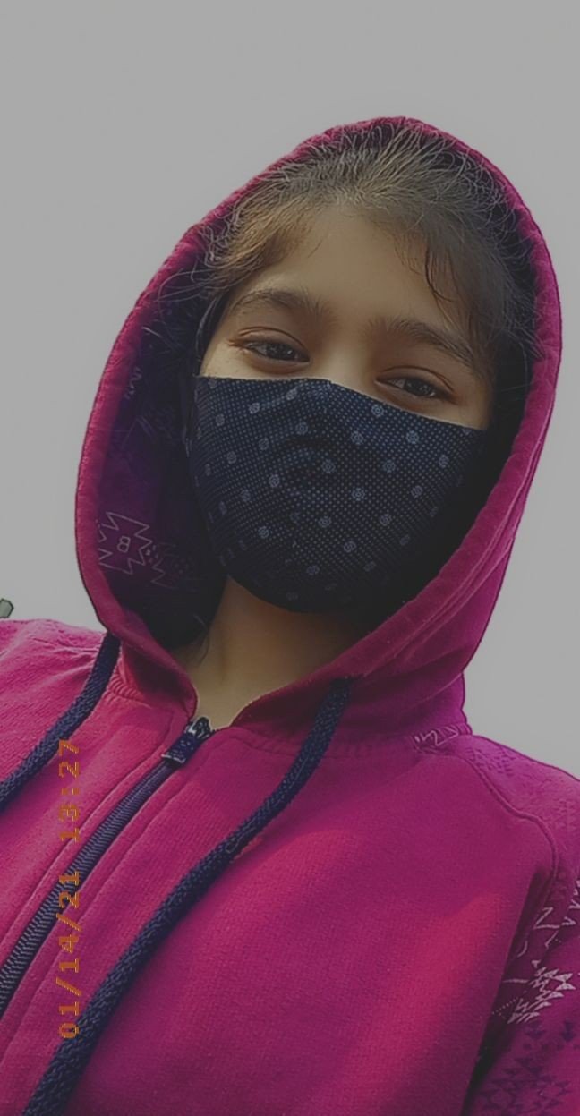 mask girl dp