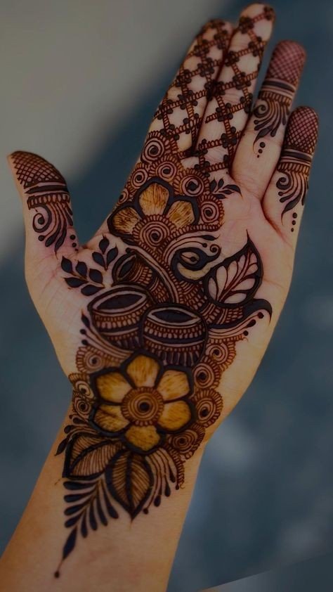 simple mehndi design for girls